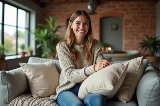 Garage transformé en espace de vie lumineux et fonctionnel