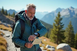 Montre de randonnée avec fonctionnalités avancées pour les aventuriers