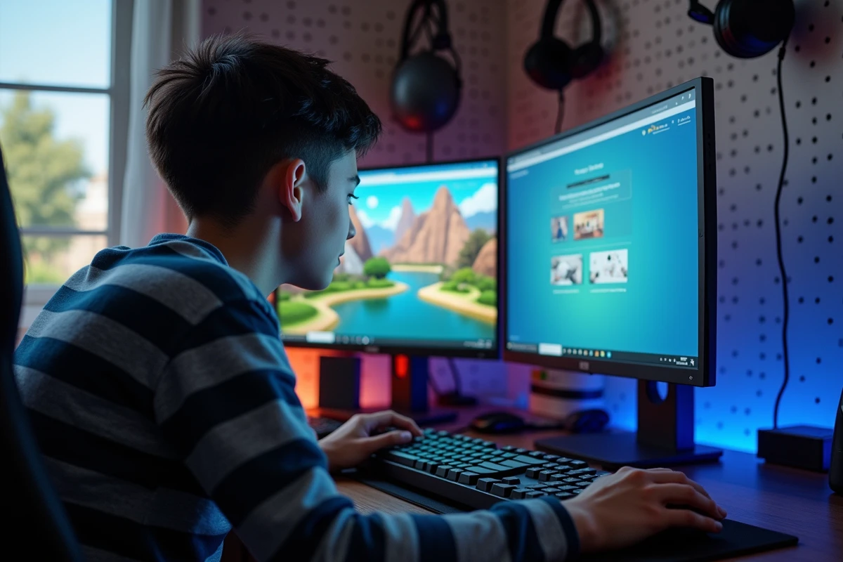 Gamer suivant un guide en français pour télécharger et configurer le mod Wicked sur Sims 4